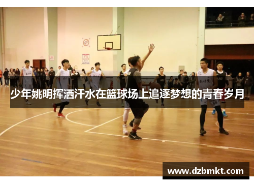 少年姚明挥洒汗水在篮球场上追逐梦想的青春岁月