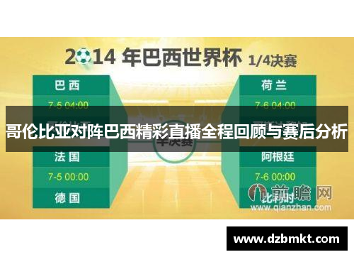 哥伦比亚对阵巴西精彩直播全程回顾与赛后分析